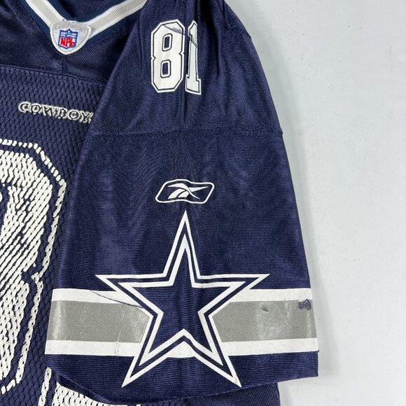 Y2K Reebok Dallas Cowboy Terrell Owens 81 Football Jersey Youth Extra Large Blue - Picture 8 of 14